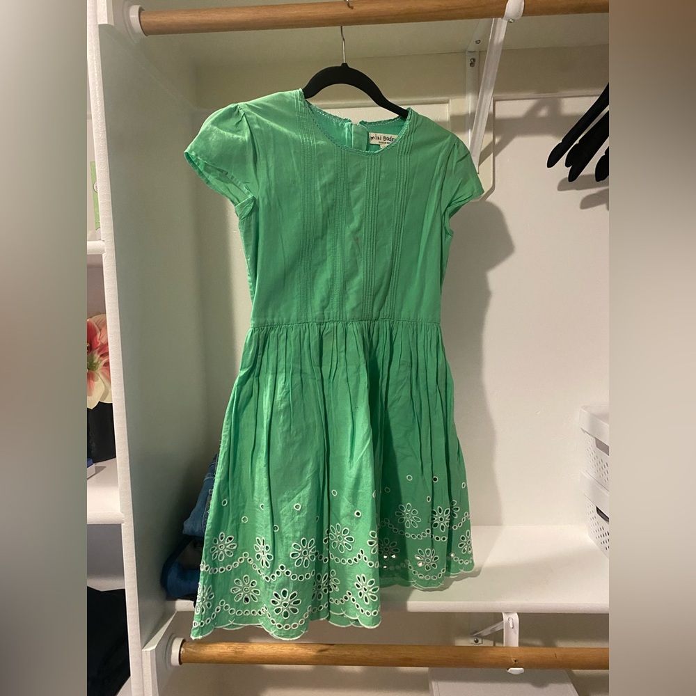 Mini Biden Green Easter Spring Summer Dress